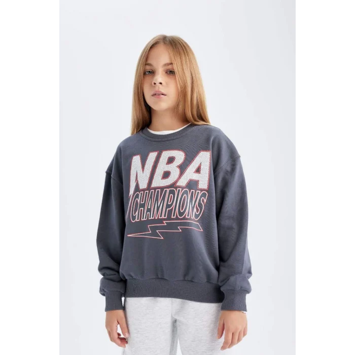 C9508 NBA Wordmark Oversize Fit Sweatshirt