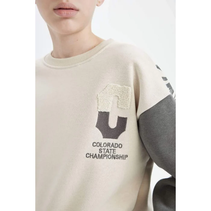 C9808 Oversize Fit Kalın Sweatshirt