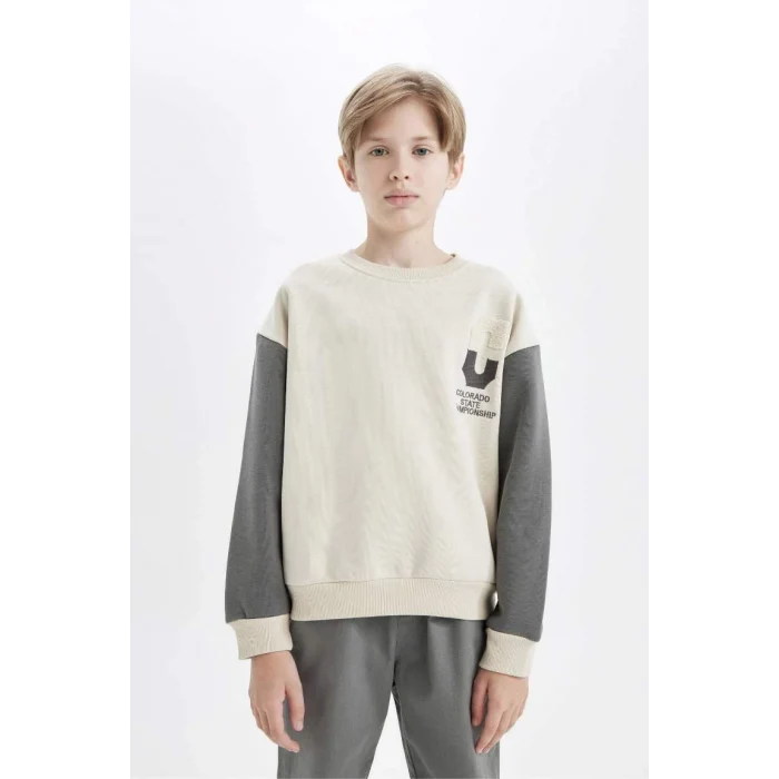 C9808 Oversize Fit Kalın Sweatshirt