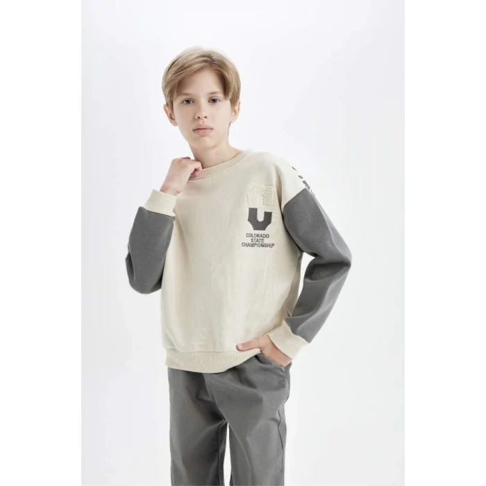 C9808 Oversize Fit Kalın Sweatshirt