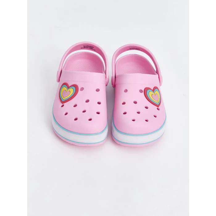 LCW STEPS Pembe Baskılı Kız Bebek Plaj Sandaleti