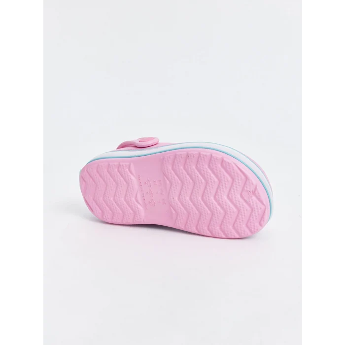 LCW STEPS Pembe Baskılı Kız Bebek Plaj Sandaleti