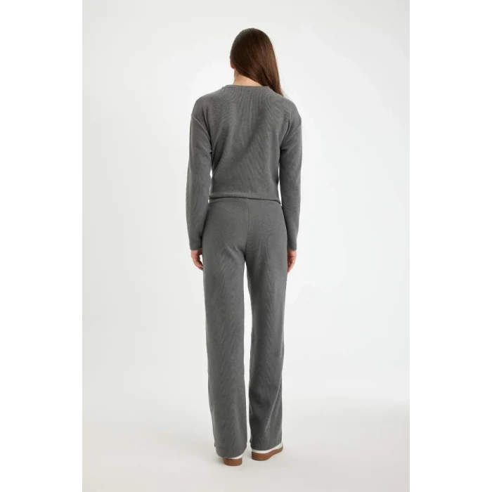 D0361 Wide Leg Selanik Kumaş Pantolon