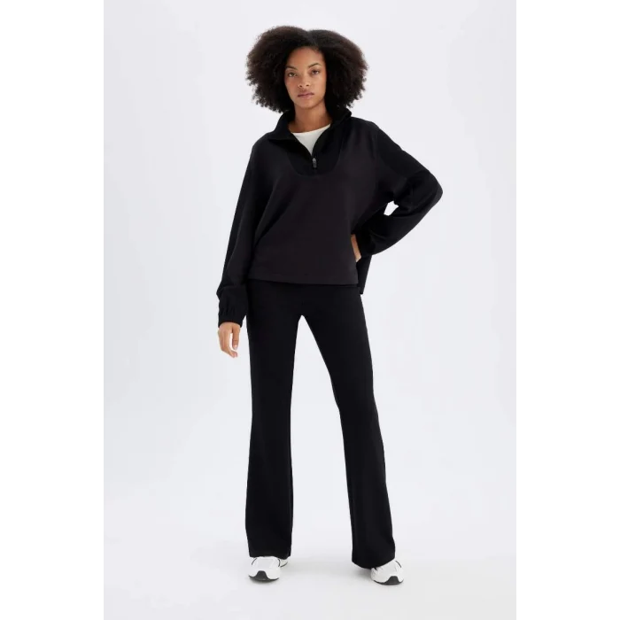 D0389 DeFactoFit Flare Fit İspanyol Paça Standart Boy Modal Pantolon