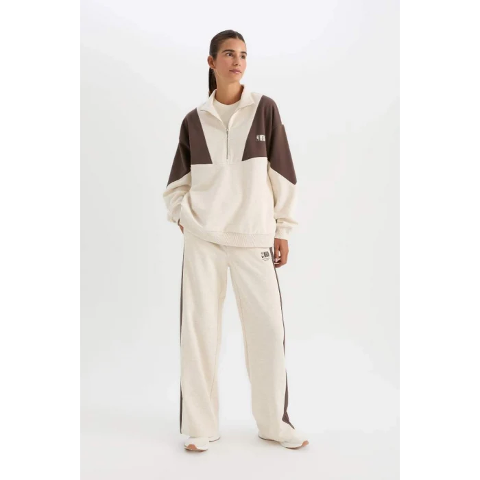 D0686 NBA Wordmark Wide Leg Eşofman Altı