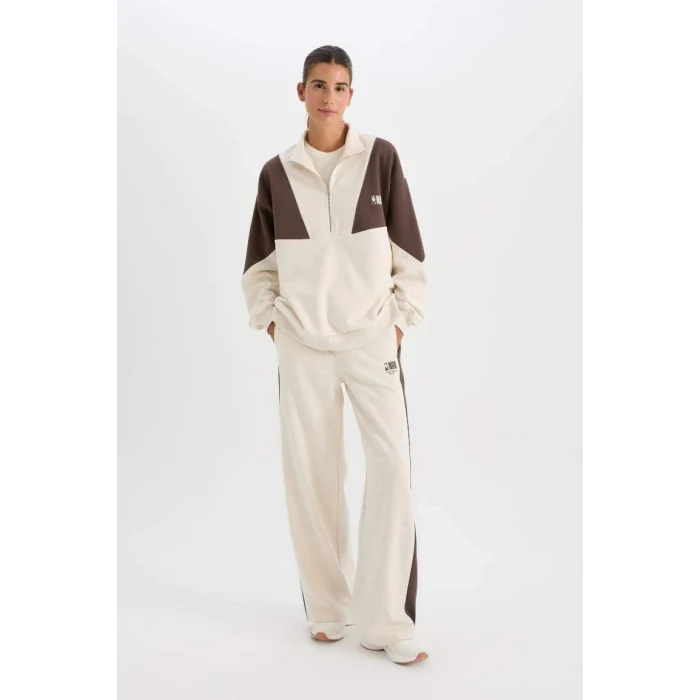 D0686 NBA Wordmark Wide Leg Eşofman Altı