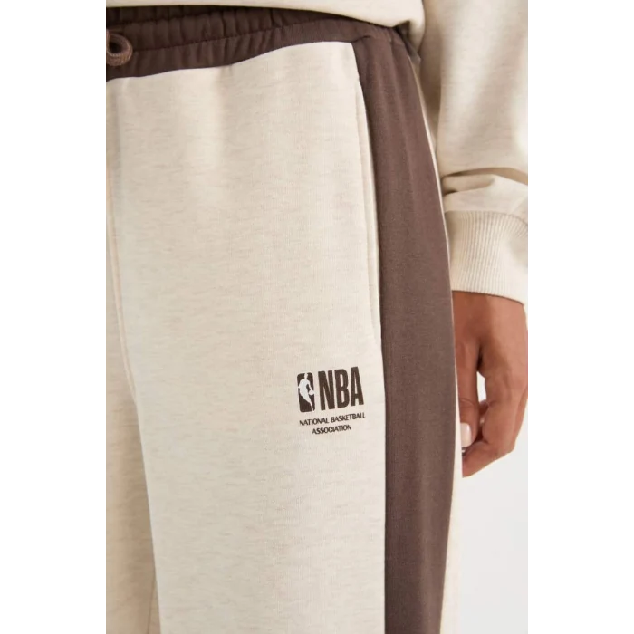 D0686 NBA Wordmark Wide Leg Eşofman Altı