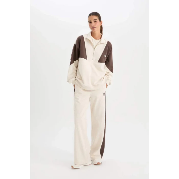 D0686 NBA Wordmark Wide Leg Eşofman Altı