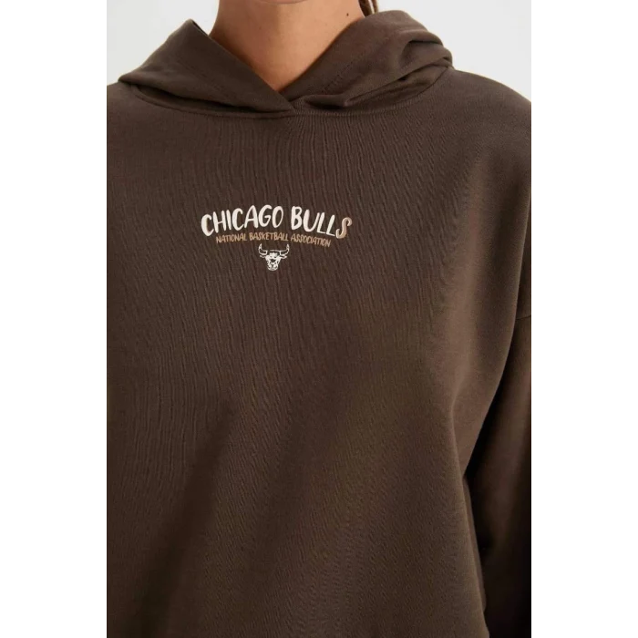 D0688 NBA Chicago Bulls Kapüşonlu Sweatshirt
