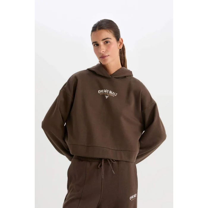 D0688 NBA Chicago Bulls Kapüşonlu Sweatshirt