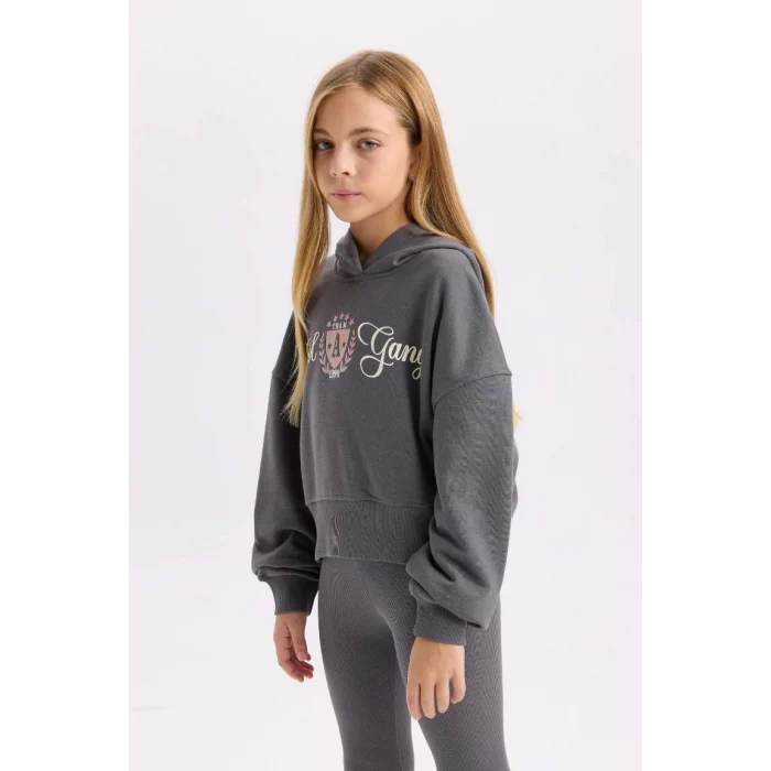 D0730 Sweashirt Fitilli Kaşkorse Tayt 2li Takım