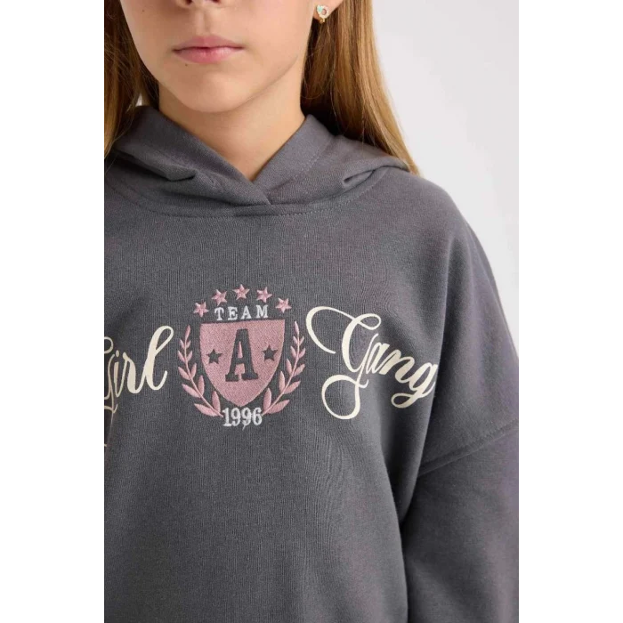 D0730 Sweashirt Fitilli Kaşkorse Tayt 2li Takım