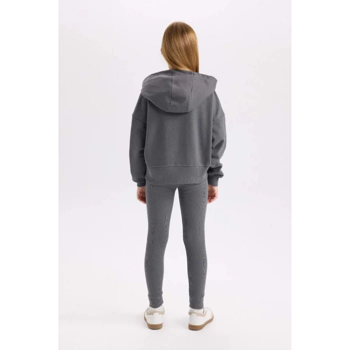 D0730 Sweashirt Fitilli Kaşkorse Tayt 2li Takım