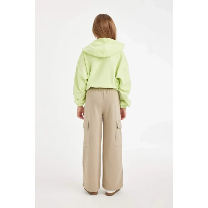 D0744 Wide Leg Bol Geniş Paça Kargo Cepli Eşofman Altı