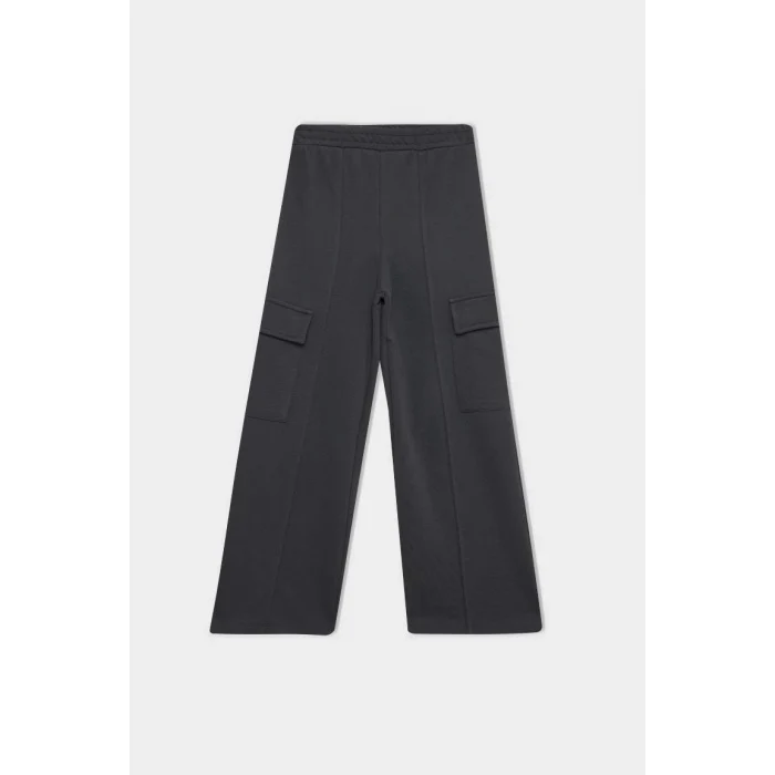 D0744 Wide Leg Bol Kargo Cepli Eşofman Altı