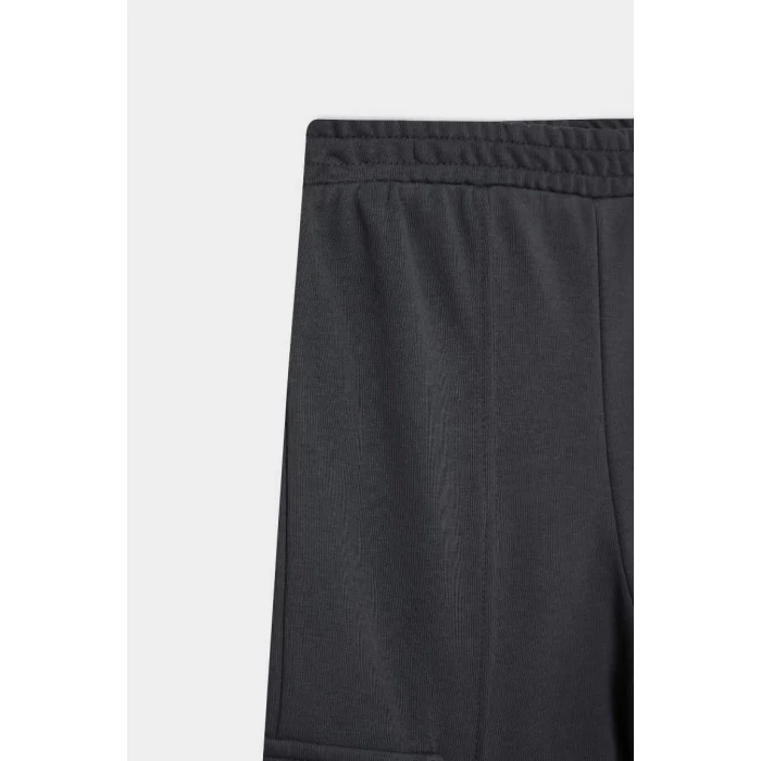 D0744 Wide Leg Bol Kargo Cepli Eşofman Altı