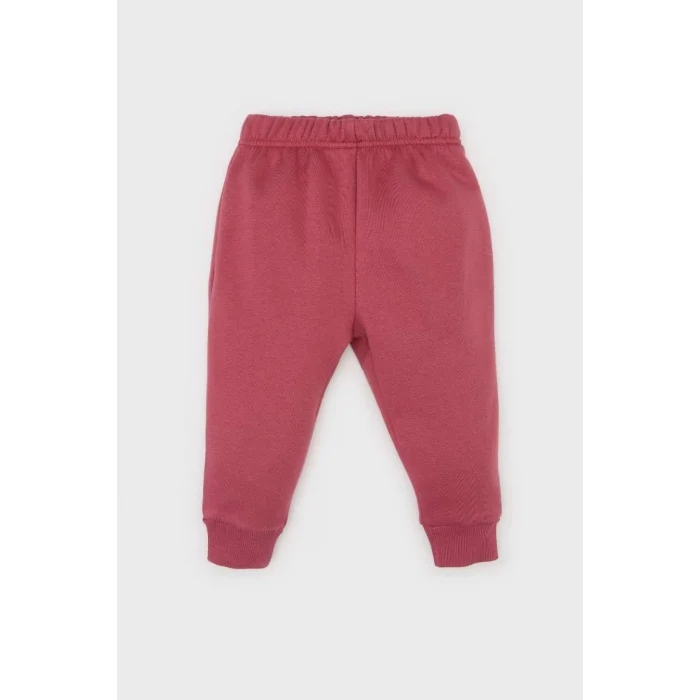 D0813 Bisiklet Yaka Baskılı Sweatshirt Beli Lastikli Eşofman Altı 2li Takım