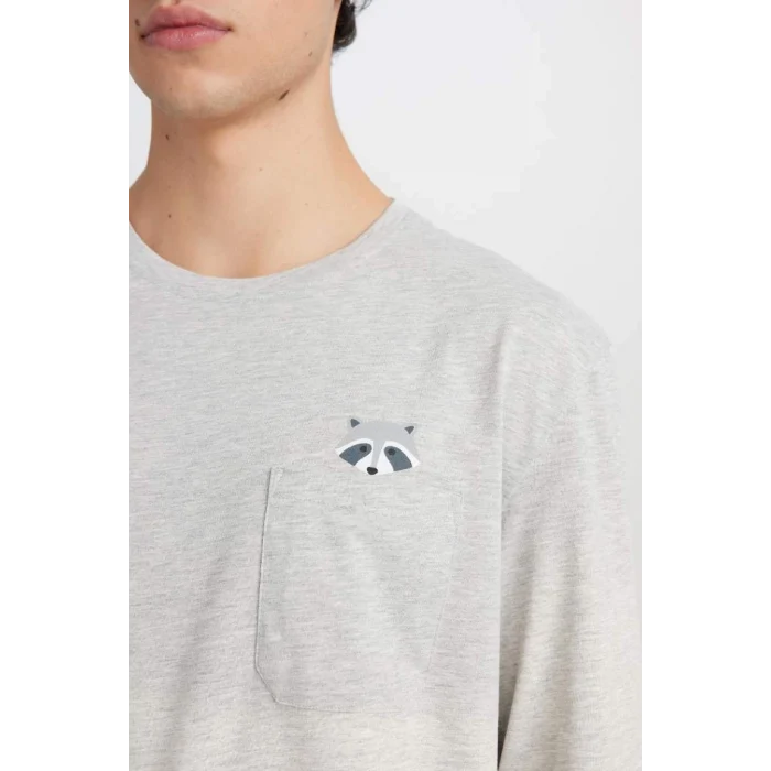 D0944 Regular Fit Uzun Kollu Pijama Takımı