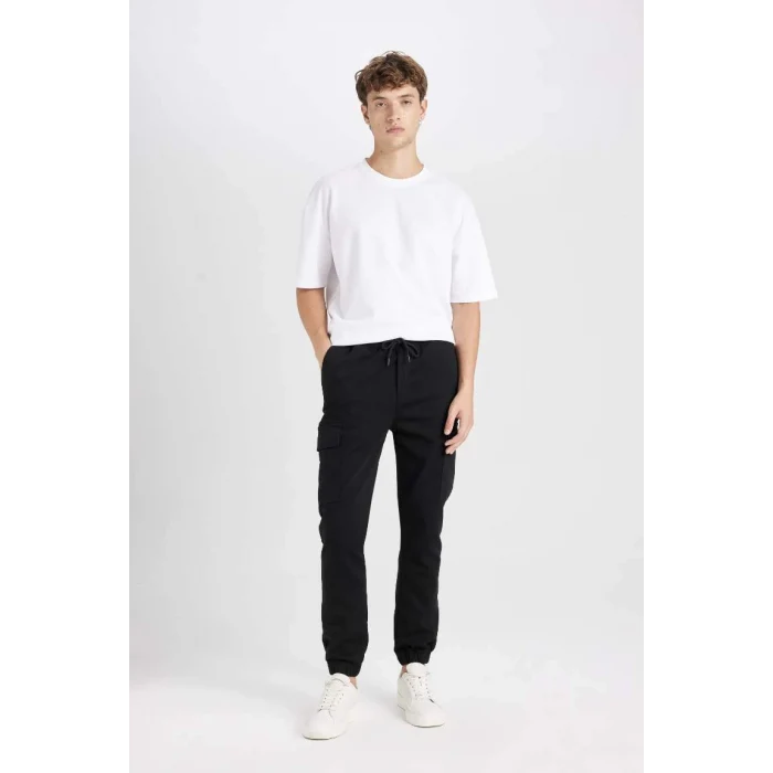 D1044 Kargo Cepli Lastikli Paça Jogger Pantolon