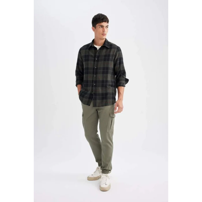 D1044 Kargo Cepli Lastikli Paça Jogger Pantolon