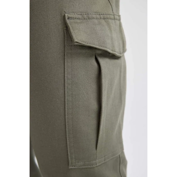 D1044 Kargo Cepli Lastikli Paça Jogger Pantolon