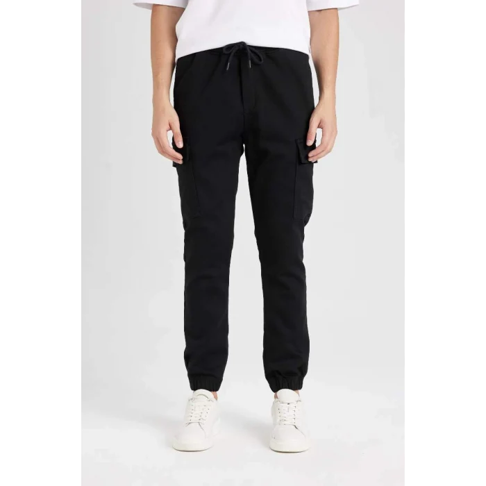 D1044 Kargo Cepli Lastikli Paça Jogger Pantolon