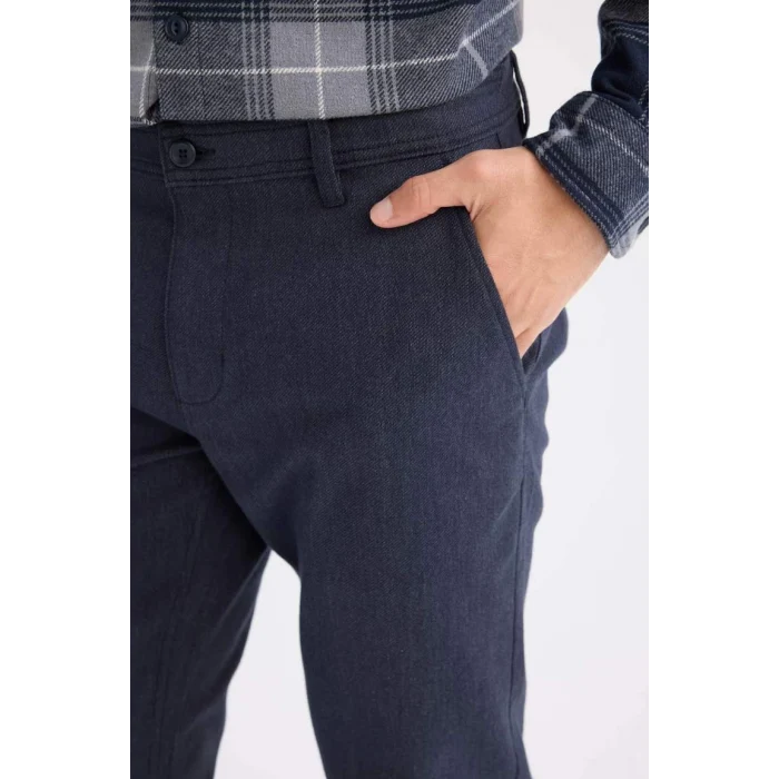 D1050 Chino Pantolon Regular Fit Cepli Düz Paça
