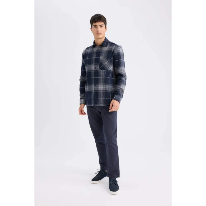 D1050 Chino Pantolon Regular Fit Cepli Düz Paça