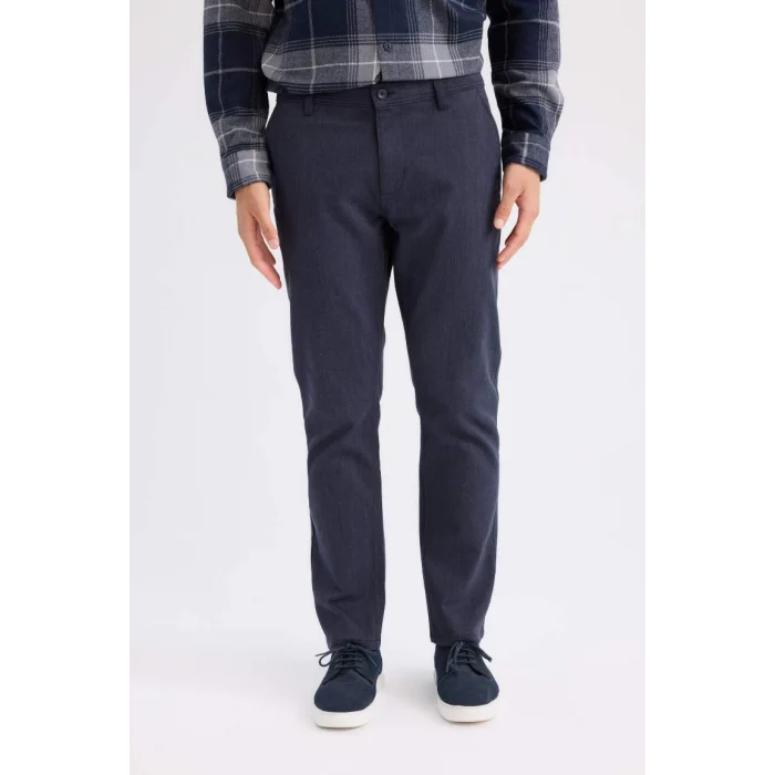 D1050 Chino Pantolon Regular Fit Cepli Düz Paça