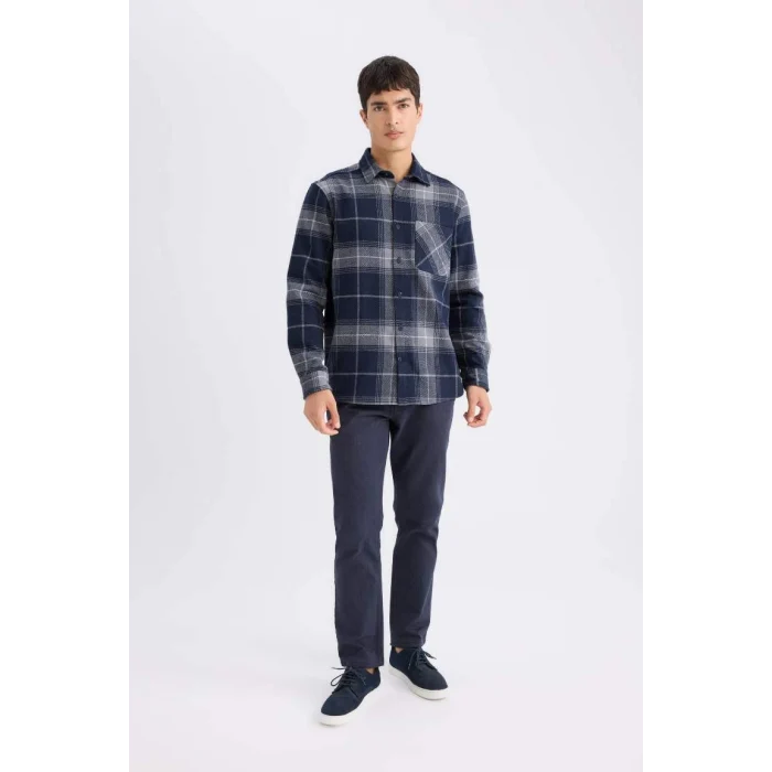 D1050 Chino Pantolon Regular Fit Cepli Düz Paça