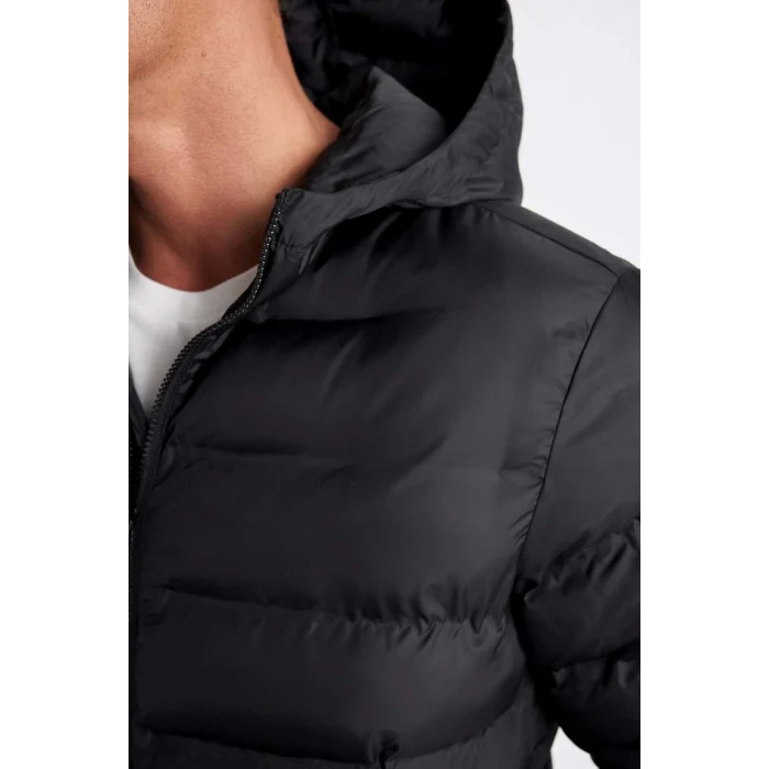 D1185 Slim Fit Su İtici Kapüşonlu Mont