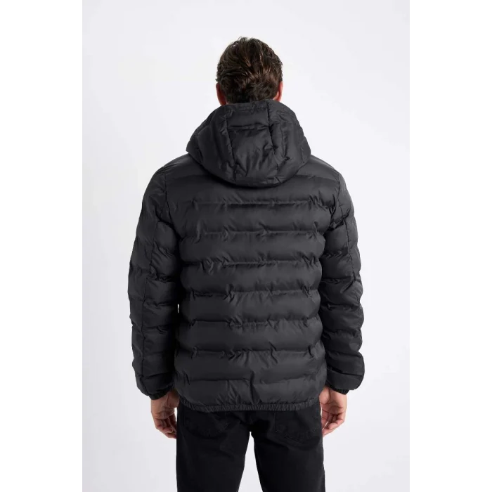 D1185 Slim Fit Su İtici Kapüşonlu Mont