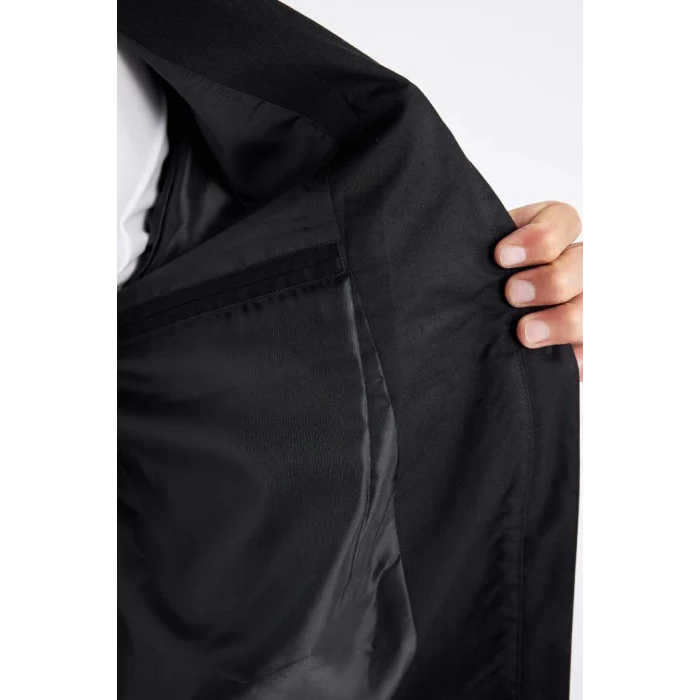 D1238 Slim Fit Dik Yaka Mont