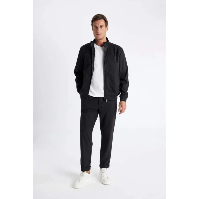 D1238 Slim Fit Dik Yaka Mont