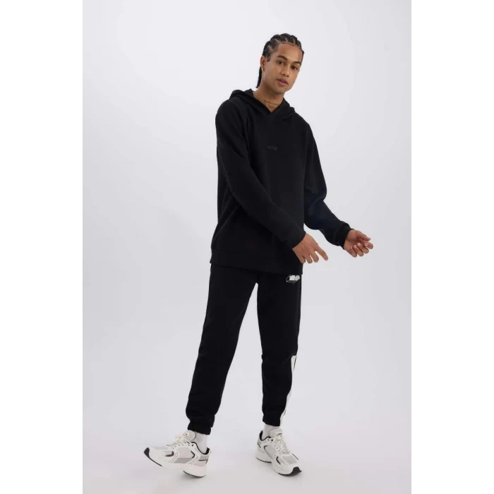 D1562 DeFactoFit NBA Boston Celtics Standart Fit Beli Bağcıklı Cepli Jogger Eşofman Altı