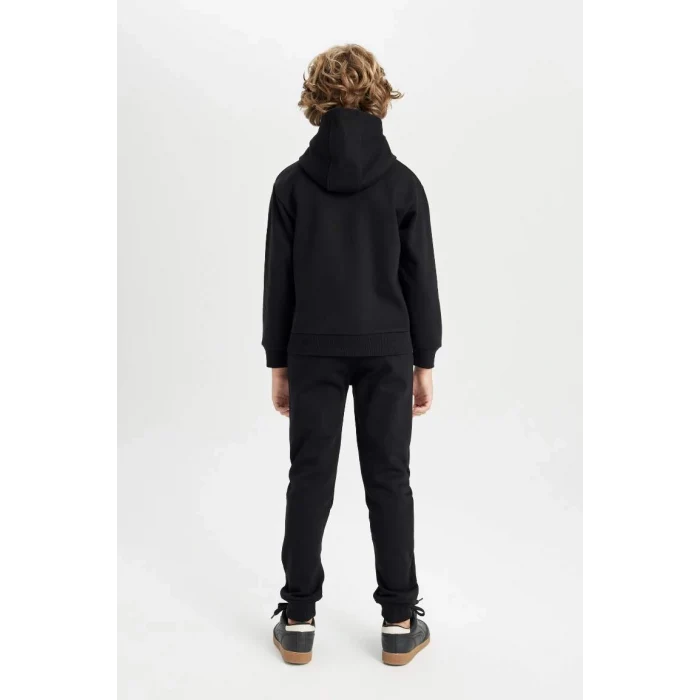 D2034 Baskılı Sweatshirt Eşofman Altı 2li Takım