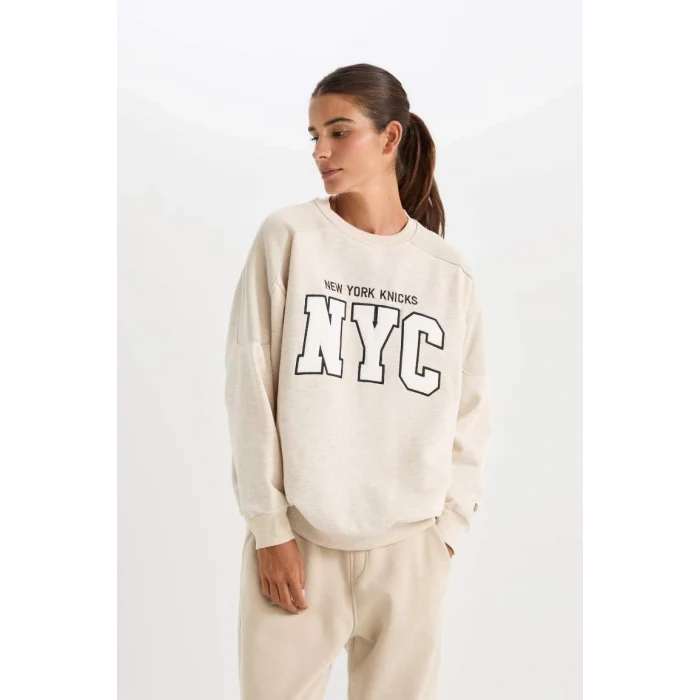 D2429 NBA New York Knicks Oversize Sweatshirt