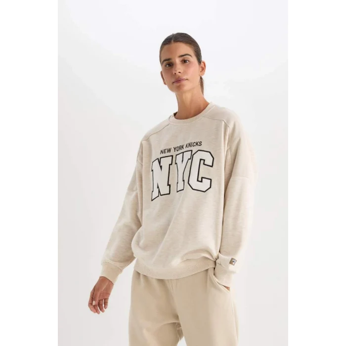 D2429 NBA New York Knicks Oversize Sweatshirt