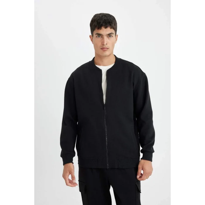 D2605 Relax Fit Kolej Yaka Bomber Hırka