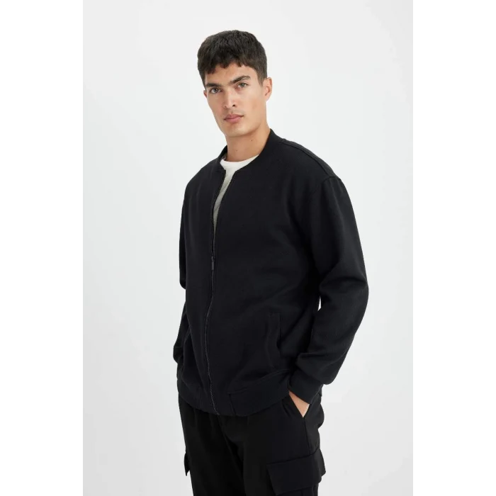 D2605 Relax Fit Kolej Yaka Bomber Hırka
