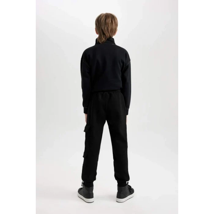 D3007 Beli Paçası Lastikli Cepli Jogger Eşofman Altı