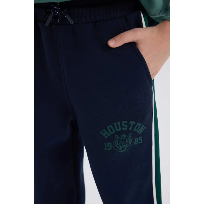 D3010 Baskılı Beli Paçası Lastikli Eşofman Altı