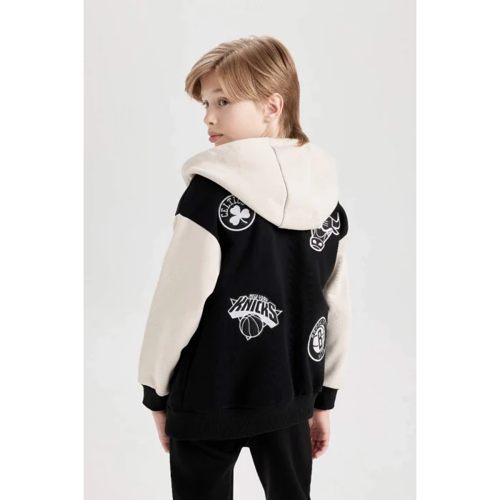 D3118 NBA Current Teams Kapüşonlu Çıtçıt Kapamalı Hırka