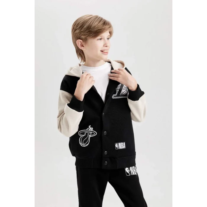 D3118 NBA Current Teams Kapüşonlu Çıtçıt Kapamalı Hırka