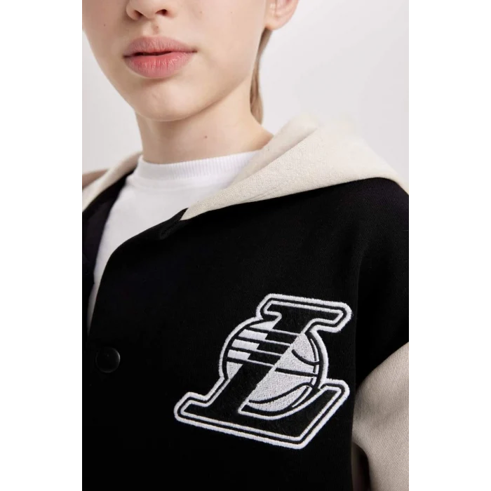 D3118 NBA Current Teams Kapüşonlu Çıtçıt Kapamalı Hırka