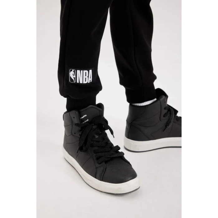 D3130 NBA Current Teams Beli Paçası Lastikli Cepli Kalın Jogger Eşofman Altı