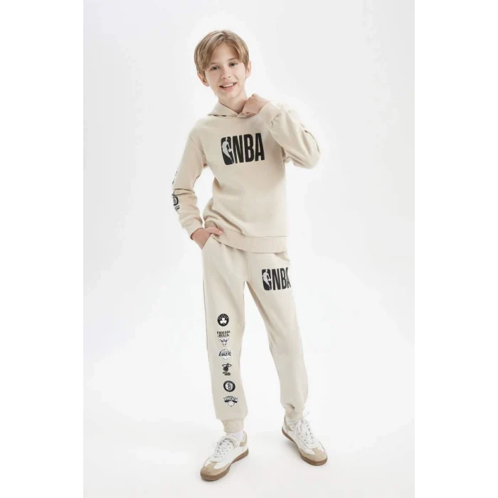 D3150 NBA Current Teams Beli Paçası Lastikli Jogger Eşofman Altı