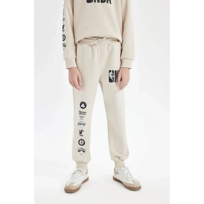 D3150 NBA Current Teams Beli Paçası Lastikli Jogger Eşofman Altı