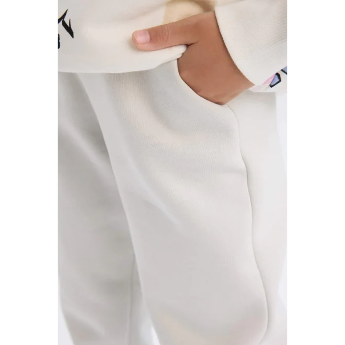 D3203 Kız Çocuk Carrot Fit Havuç Kesim Beli Lastikli Eşofman Altı