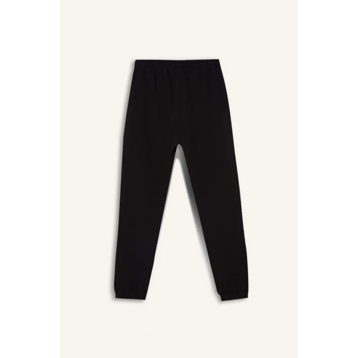 D3231 DeFactoFit Kalın Jogger NBA Wordmark Standart Fit Cepli Esnek Bantlı Paça Eşofman Altı